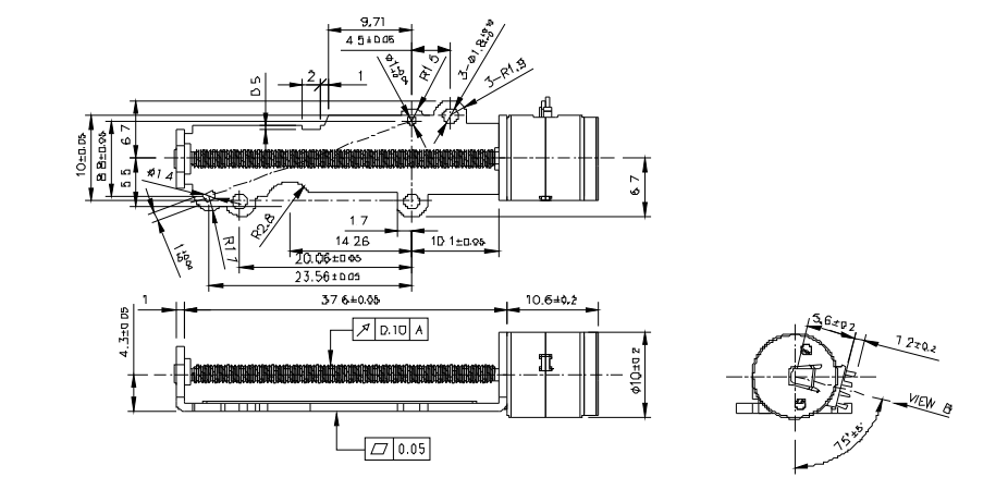 OT-SM10L-002微型打印机步进机电_摄像机机电-万至达机电