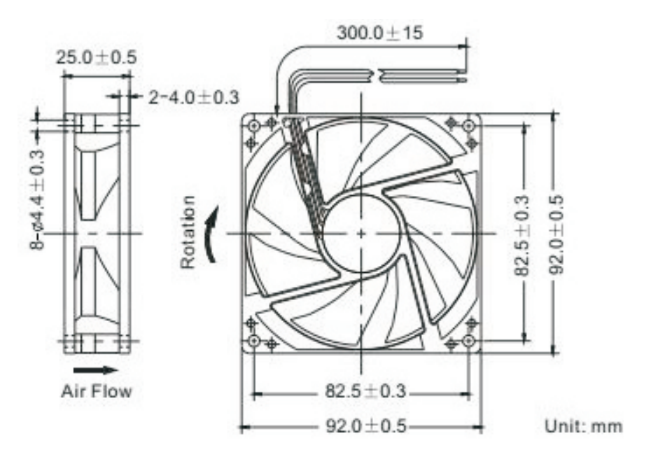 OT-EF9225无刷机电|电扇机电|无刷直流机电-万至达机电