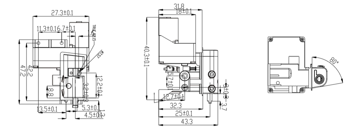 OT-54GF灶具加速机电|小型加速齿轮箱|加速发财|直流加速机电-万至达机电