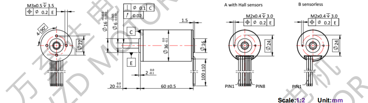 OT-ECS3660空心杯机电-万至达机电