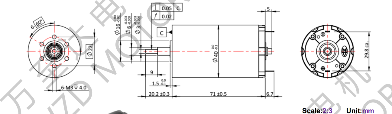 OT-CM4071石墨刷空心杯机电-万至达机电
