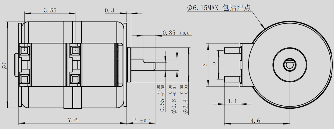 OT-SM6.0L-001步进机电_6mm摄像头起落机电-万至达机电