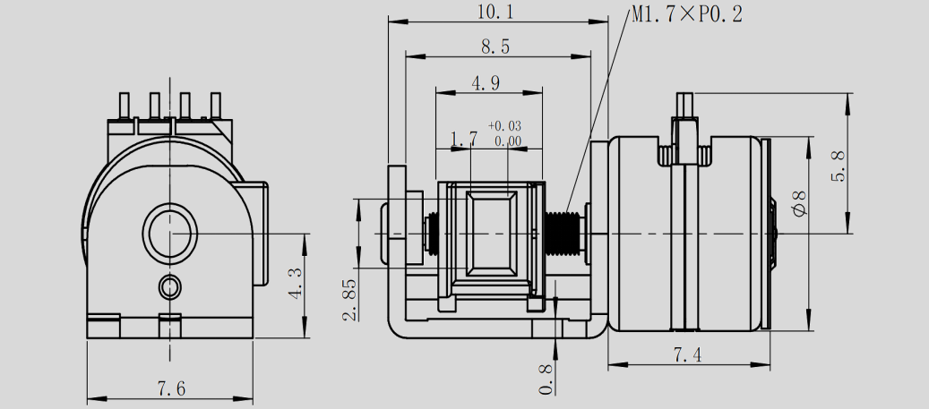 OT-SM8.0XL-001步进机电_激光投影仪机电-万至达机电